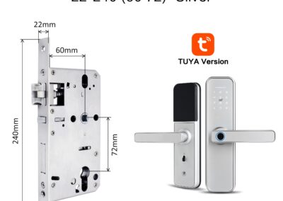 New X5 Waterproof Tuya Biometric Fingerprint Lock, Security Intelligent Smart Lock With WiFi APP Password RFID Door Lock