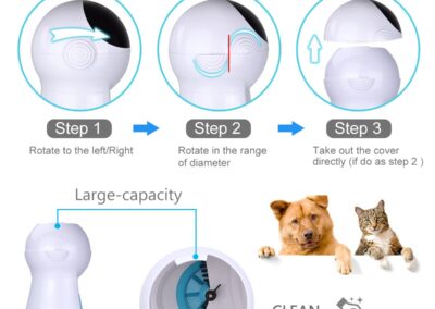 Iseebiz Update 3L Pet Feeder Wifi Remote Control Fashion Smart Automatic Pet Feeder Dogs Cat Food Rechargable With Video Monitor