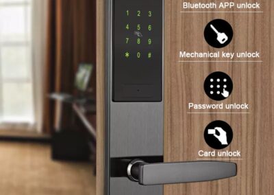 Security Electronic Keyless Door Lock Digital Smart APP WIFI Touch Screen Keypad Password Lock Door